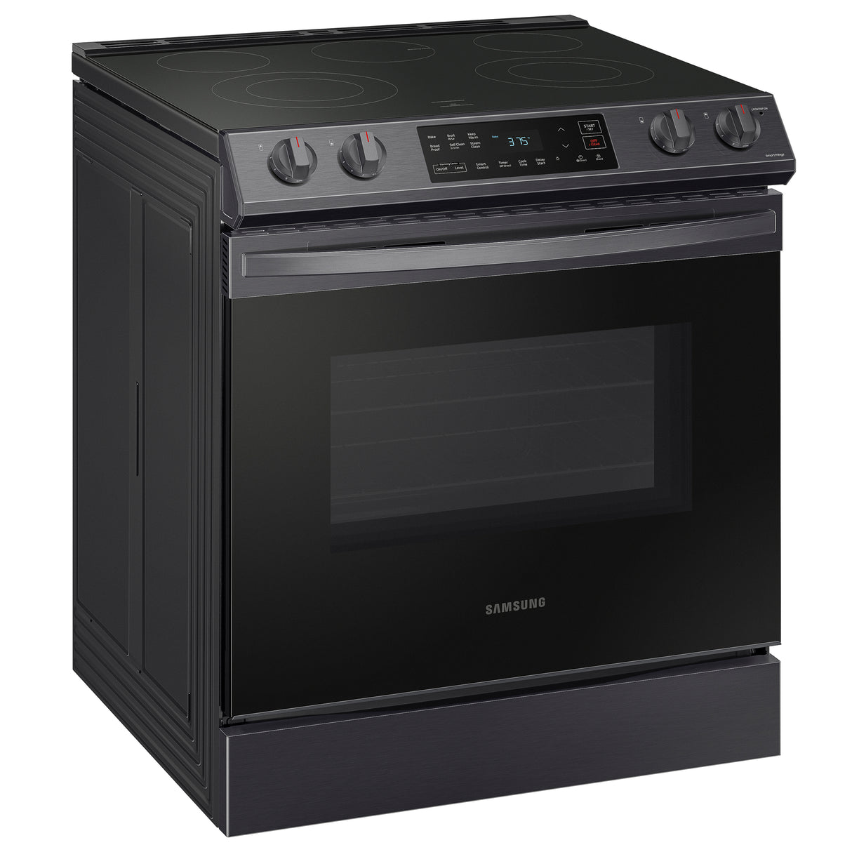 6.3 cu. ft. Smart Slide-in Electric Range in Black Stainless Steel - (NE63T8111SG)