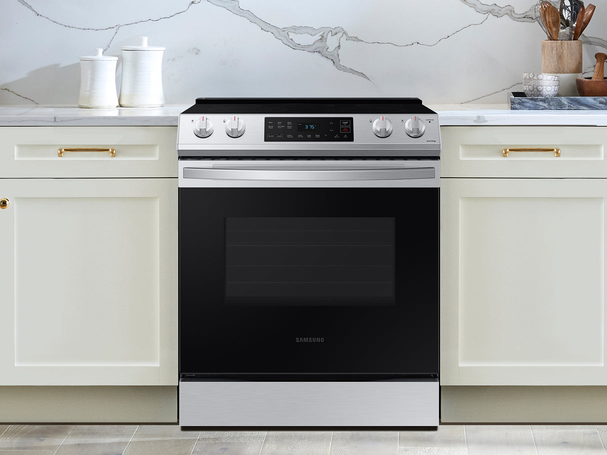 6.3 cu. ft. Smart Slide-in Electric Range in Stainless Steel - (NE63T8111SS)