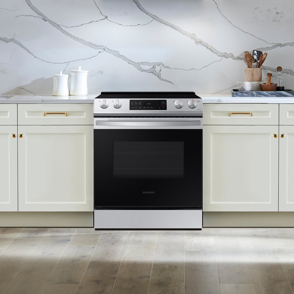 6.3 cu. ft. Smart Slide-in Electric Range in Stainless Steel - (NE63T8111SS)