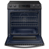 6.3 cu. ft. Smart Slide-in Electric Range with Convection in Black Stainless Steel - (NE63T8311SG)