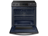 6.3 cu. ft. Smart Slide-in Electric Range with Convection in Black Stainless Steel - (NE63T8311SG)