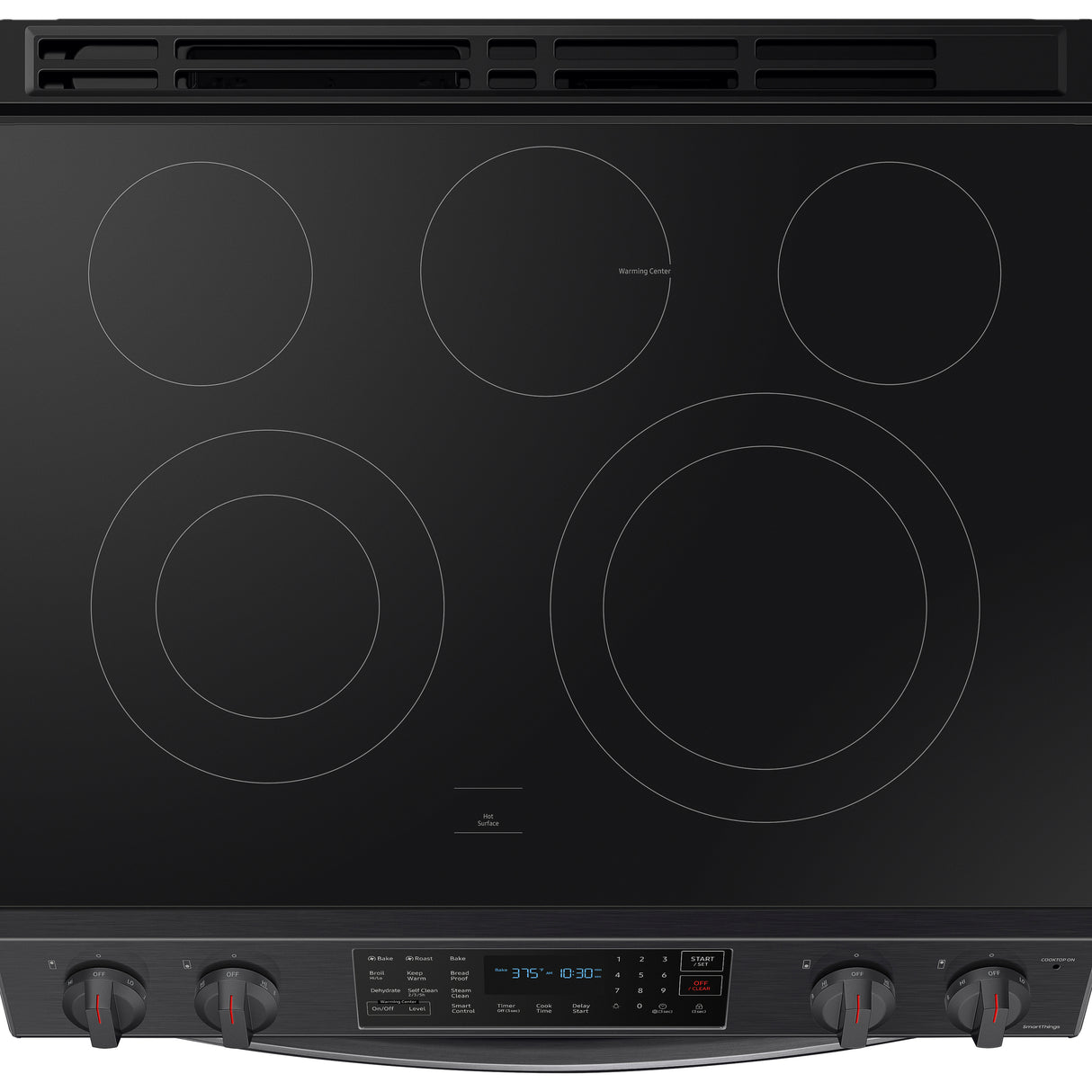 6.3 cu. ft. Smart Slide-in Electric Range with Convection in Black Stainless Steel - (NE63T8311SG)