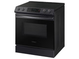 6.3 cu. ft. Smart Slide-in Electric Range with Convection in Black Stainless Steel - (NE63T8311SG)