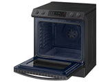 6.3 cu. ft. Smart Slide-in Electric Range with Convection in Black Stainless Steel - (NE63T8311SG)