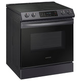 6.3 cu. ft. Smart Slide-in Electric Range with Convection in Black Stainless Steel - (NE63T8311SG)