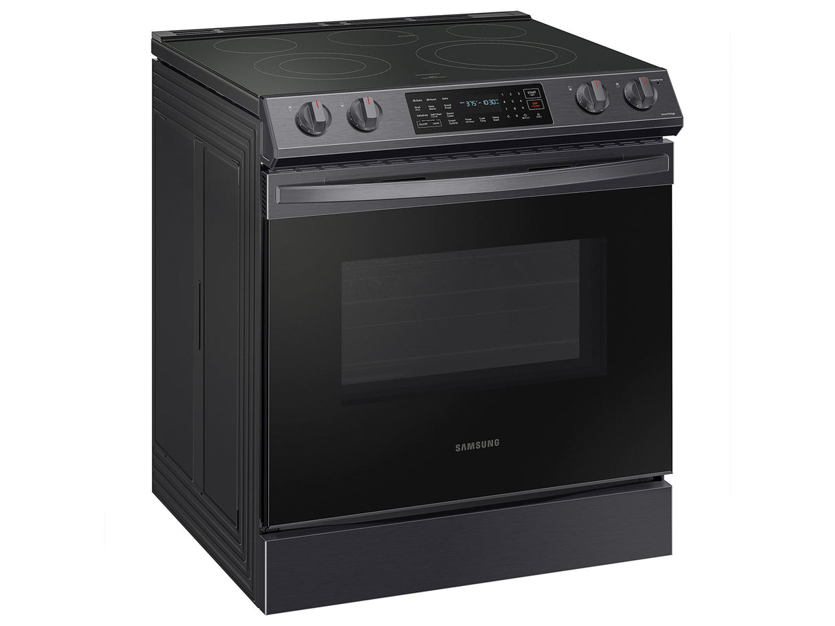 6.3 cu. ft. Smart Slide-in Electric Range with Convection in Black Stainless Steel - (NE63T8311SG)