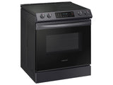 6.3 cu. ft. Smart Slide-in Electric Range with Convection in Black Stainless Steel - (NE63T8311SG)