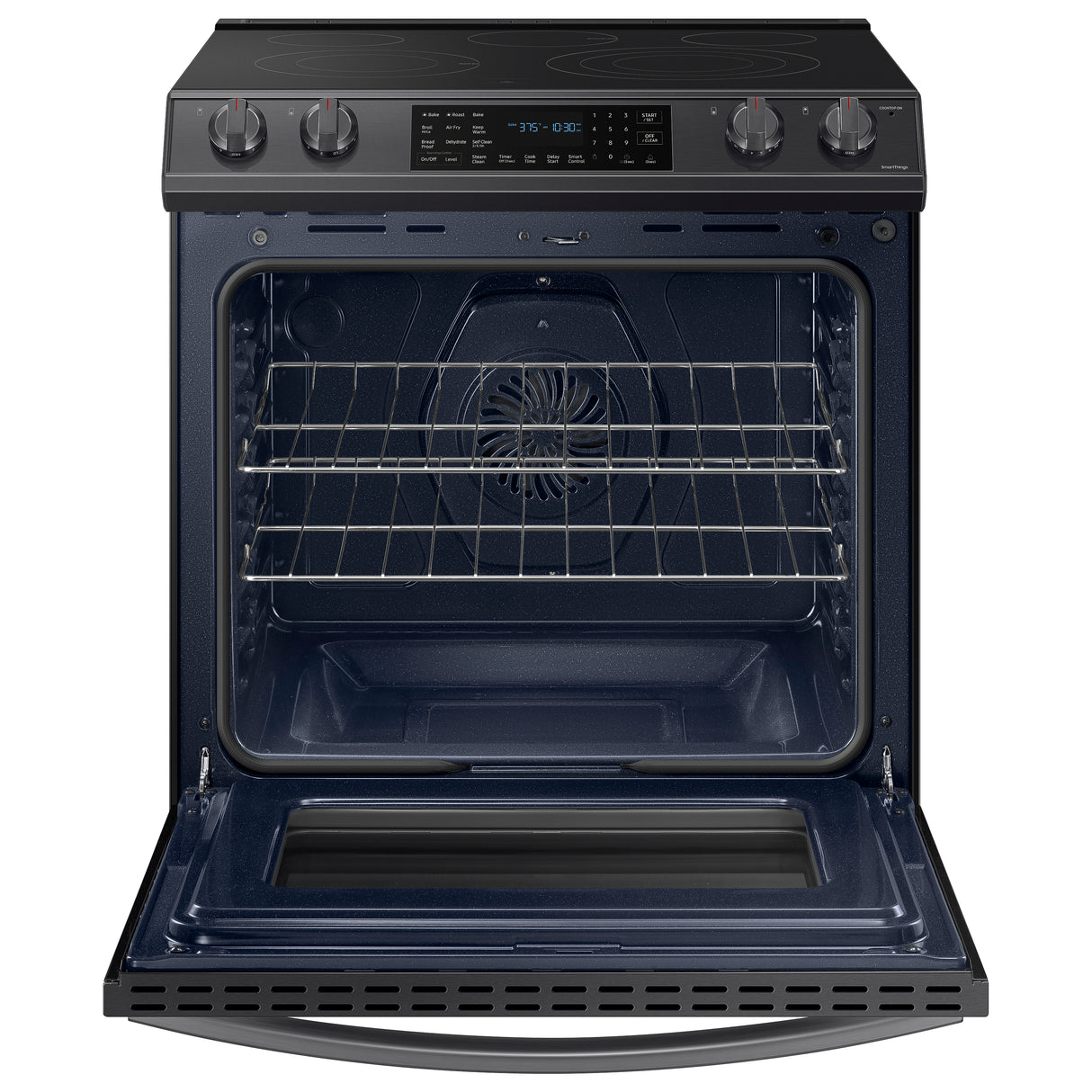 6.3 cu. ft. Smart Slide-in Electric Range with Air Fry in Black Stainless Steel - (NE63T8511SG)