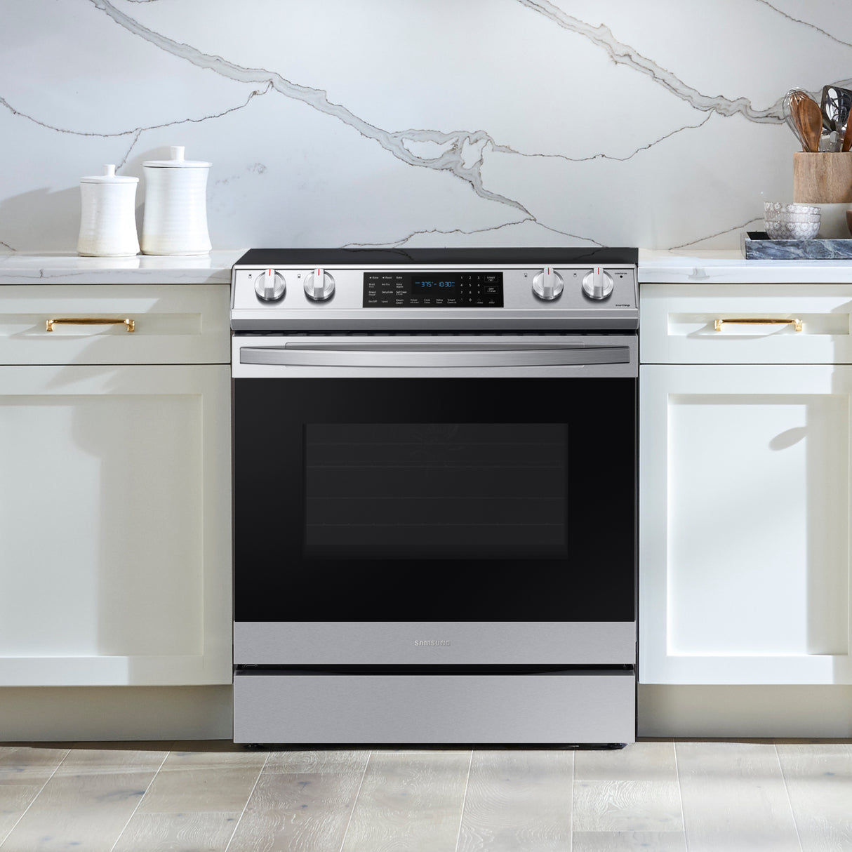 6.3 cu. ft. Smart Slide-in Electric Range with Air Fry in Stainless Steel - (NE63T8511SS)