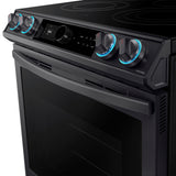 6.3 cu ft. Smart Slide-in Electric Range with Smart Dial & Air Fry in Black Stainless Steel - (NE63T8711SG)