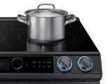 6.3 cu ft. Smart Slide-in Electric Range with Smart Dial & Air Fry in Black Stainless Steel - (NE63T8711SG)