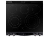 6.3 cu ft. Smart Slide-in Electric Range with Smart Dial & Air Fry in Black Stainless Steel - (NE63T8711SG)