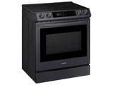 6.3 cu ft. Smart Slide-in Electric Range with Smart Dial & Air Fry in Black Stainless Steel - (NE63T8711SG)