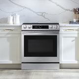 6.3 cu ft. Smart Slide-in Electric Range with Smart Dial & Air Fry in Stainless Steel - (NE63T8711SS)