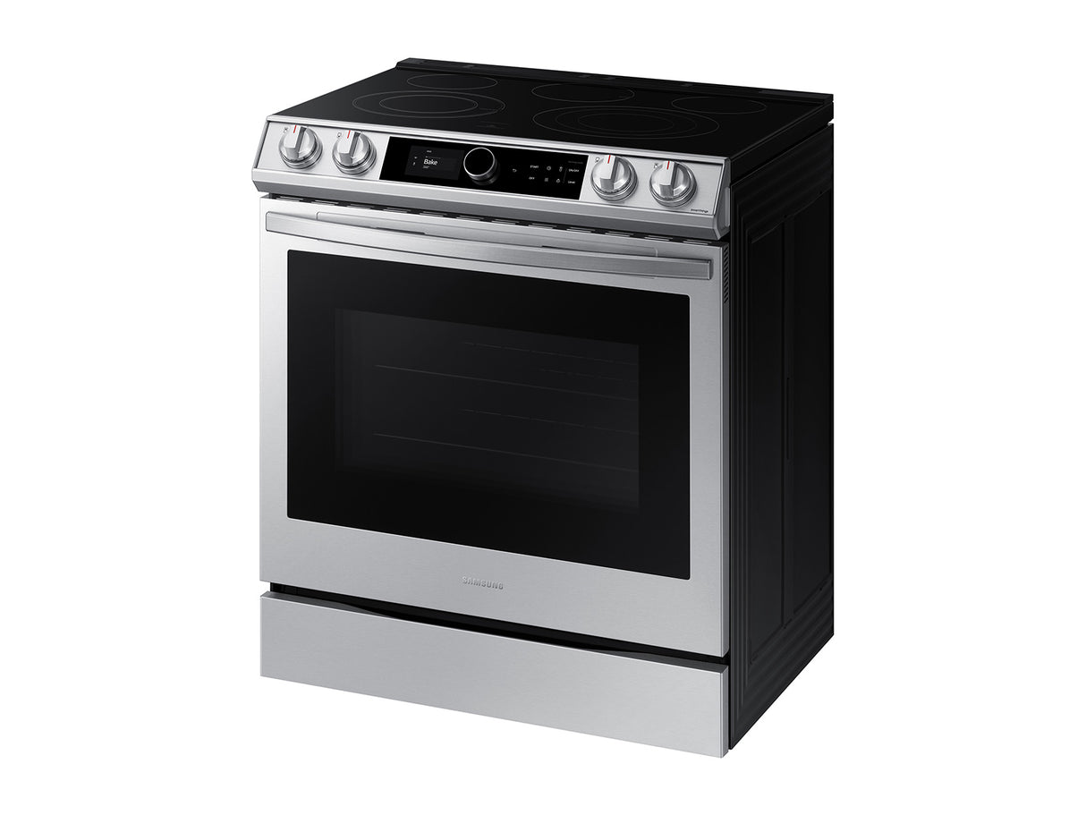 6.3 cu ft. Smart Slide-in Electric Range with Smart Dial & Air Fry in Stainless Steel - (NE63T8711SS)