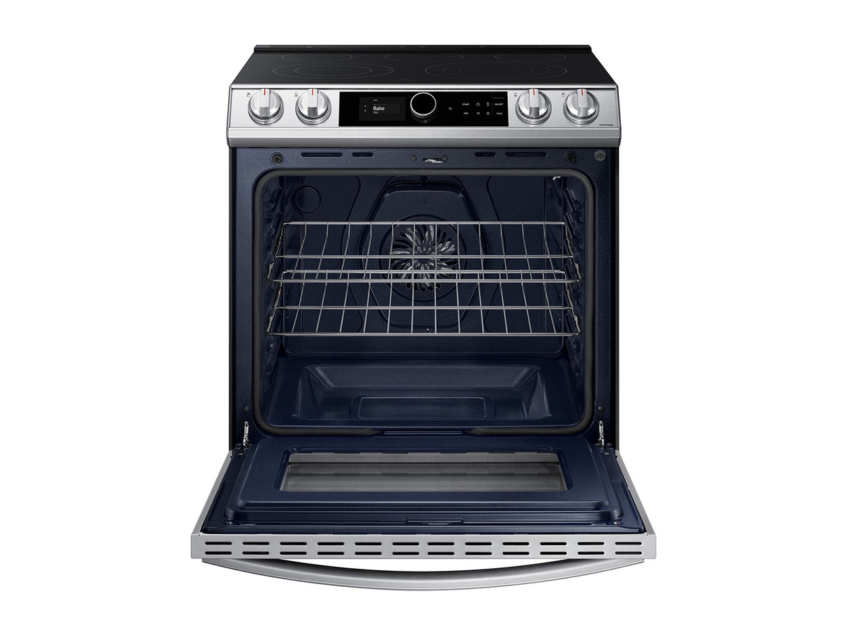 6.3 cu ft. Smart Slide-in Electric Range with Smart Dial & Air Fry in Stainless Steel - (NE63T8711SS)