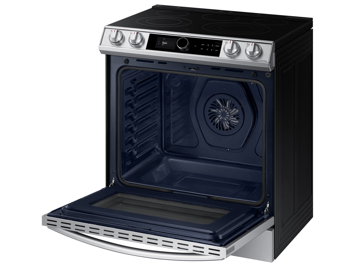 6.3 cu ft. Smart Slide-in Electric Range with Smart Dial & Air Fry in Stainless Steel - (NE63T8711SS)