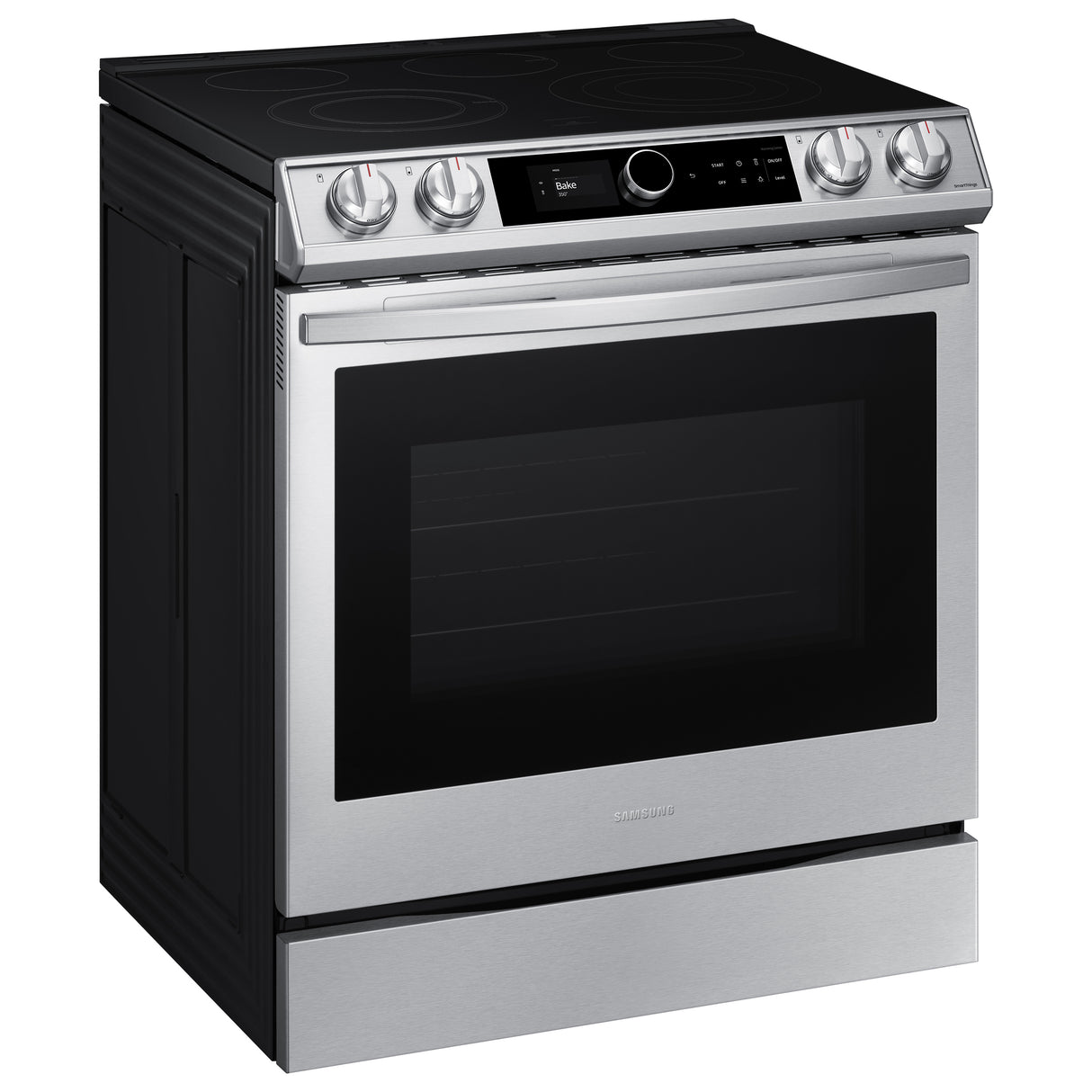 6.3 cu ft. Smart Slide-in Electric Range with Smart Dial & Air Fry in Stainless Steel - (NE63T8711SS)