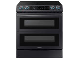 6.3 cu ft. Smart Slide-in Electric Range with Smart Dial, Air Fry, & Flex Duo(TM) in Black Stainless Steel - (NE63T8751SG)