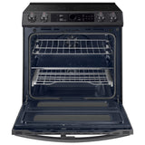 6.3 cu ft. Smart Slide-in Electric Range with Smart Dial, Air Fry, & Flex Duo(TM) in Black Stainless Steel - (NE63T8751SG)