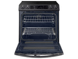 6.3 cu ft. Smart Slide-in Electric Range with Smart Dial, Air Fry, & Flex Duo(TM) in Black Stainless Steel - (NE63T8751SG)