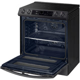 6.3 cu ft. Smart Slide-in Electric Range with Smart Dial, Air Fry, & Flex Duo(TM) in Black Stainless Steel - (NE63T8751SG)