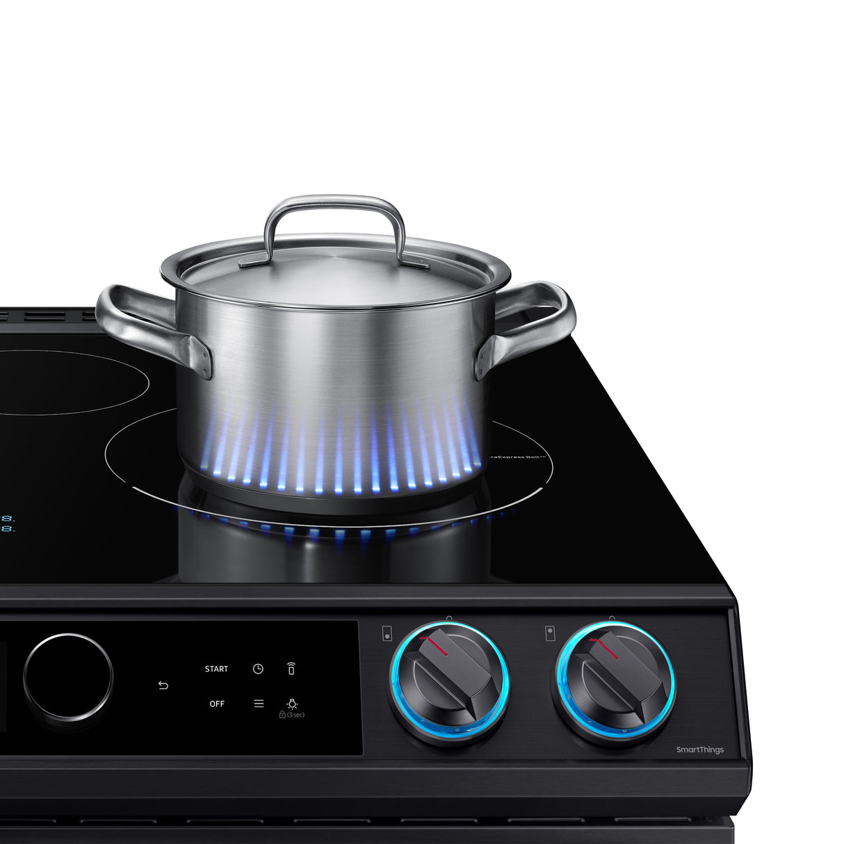 6.3 cu. ft. Smart Slide-in Induction Range with Smart Dial & Air Fry in Black Stainless Steel - (NE63T8911SG)