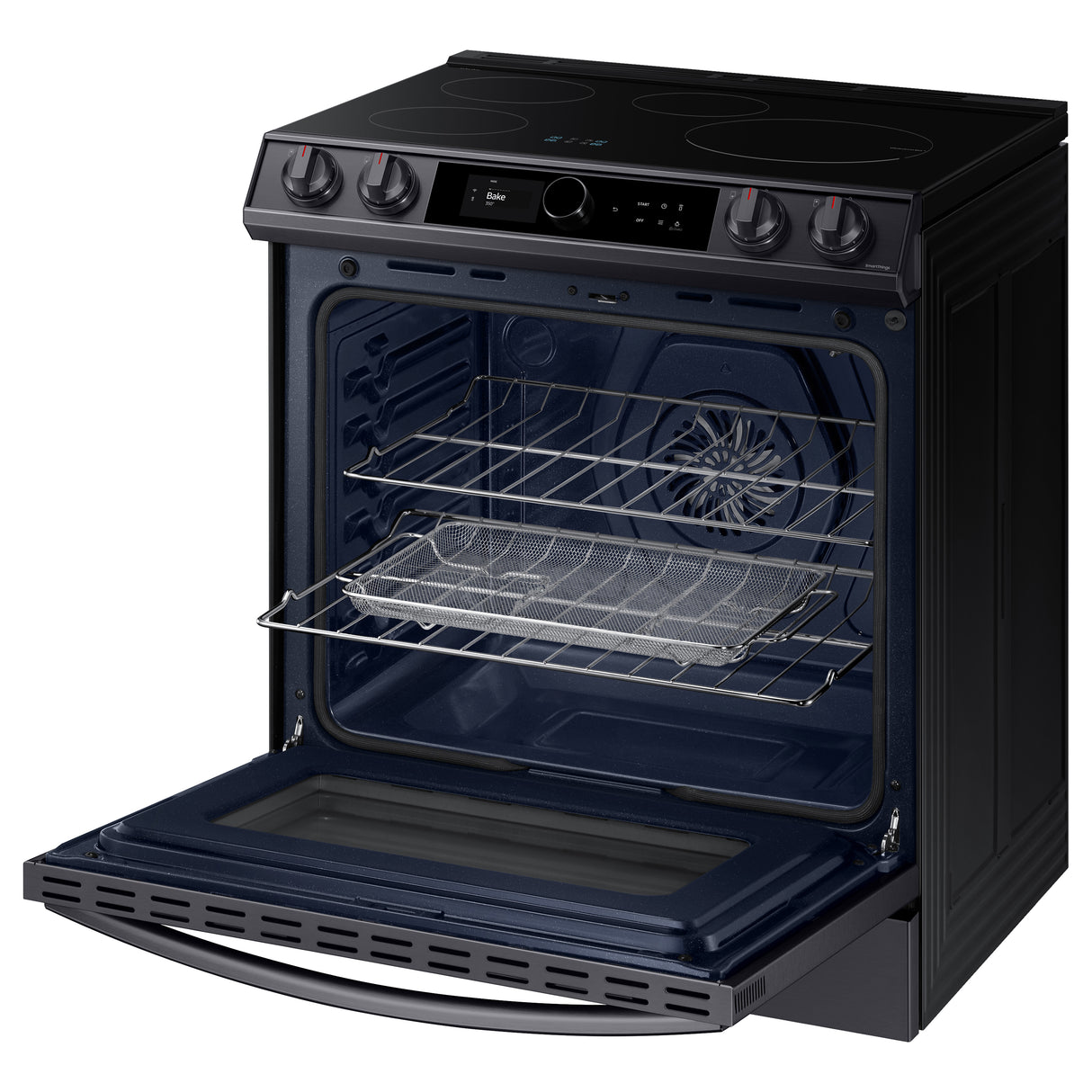 6.3 cu. ft. Smart Slide-in Induction Range with Smart Dial & Air Fry in Black Stainless Steel - (NE63T8911SG)