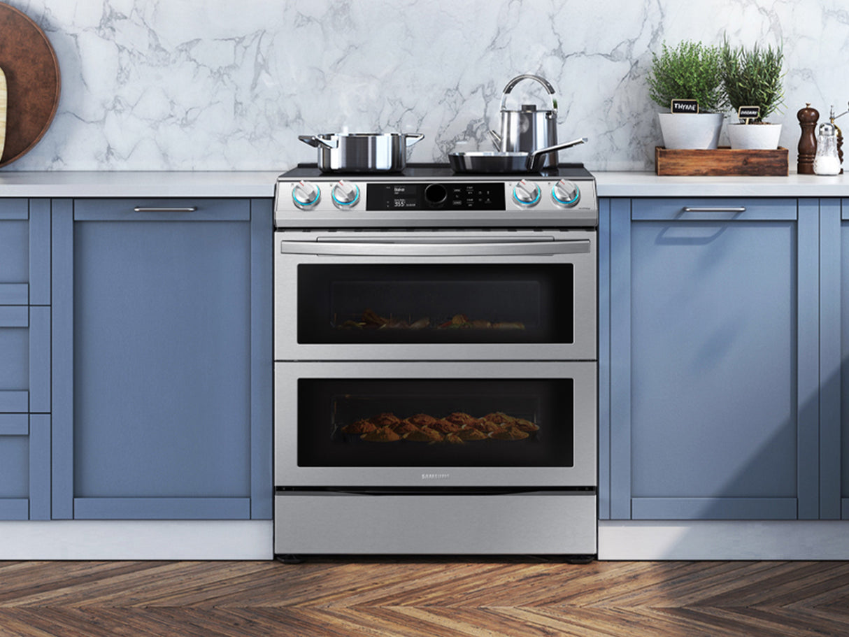 6.3 cu. ft. Smart Slide-in Induction Range with Flex Duo(TM), Smart Dial & Air Fry in Stainless Steel - (NE63T8951SS)