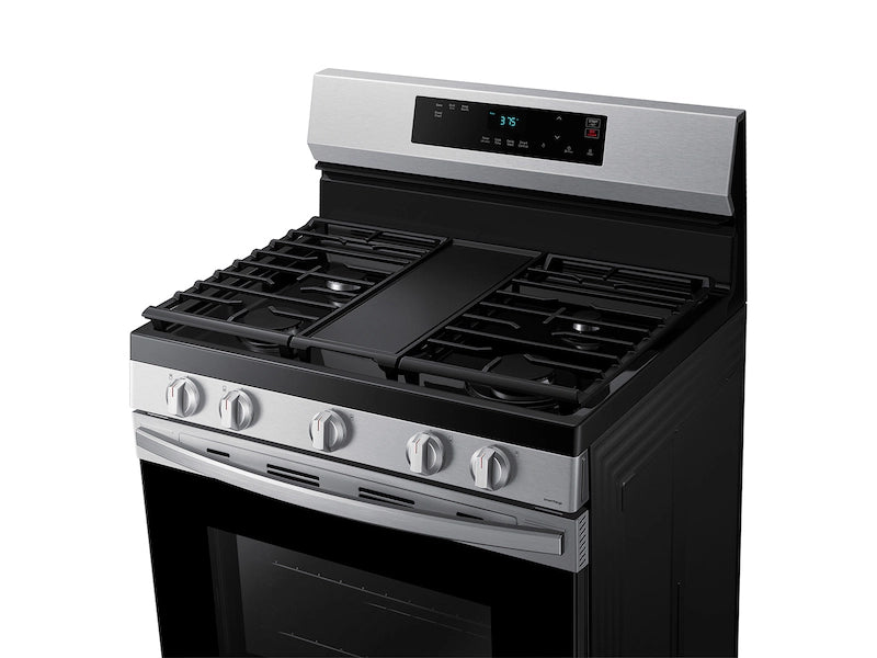 6.0 cu. ft. Smart Freestanding Gas Range with Integrated Griddle in Stainless Steel - (NX60A6111SS)