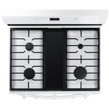 6.0 cu. ft. Smart Freestanding Gas Range with Integrated Griddle in White - (NX60A6511SW)