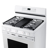 6.0 cu. ft. Smart Freestanding Gas Range with Integrated Griddle in White - (NX60A6511SW)