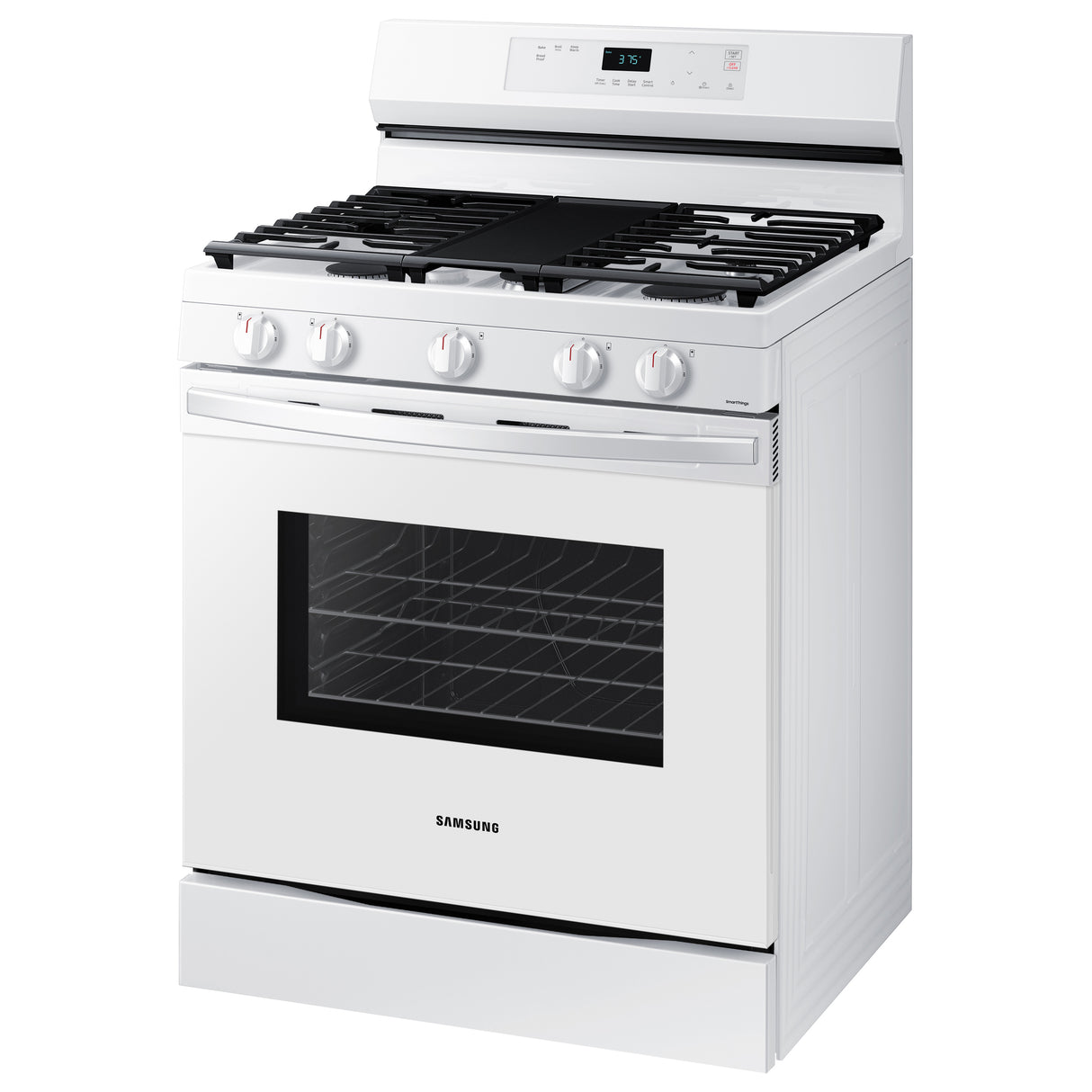 6.0 cu. ft. Smart Freestanding Gas Range with Integrated Griddle in White - (NX60A6511SW)