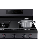 6.0 cu. ft. Smart Freestanding Gas Range with Integrated Griddle in Black - (NX60A6111SB)