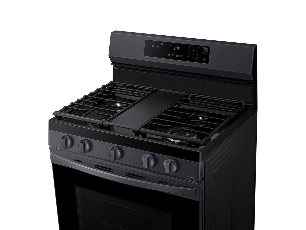 6.0 cu. ft. Smart Freestanding Gas Range with Flex Duo(TM) & Air Fry in Black Stainless Steel - (NX60A6751SG)