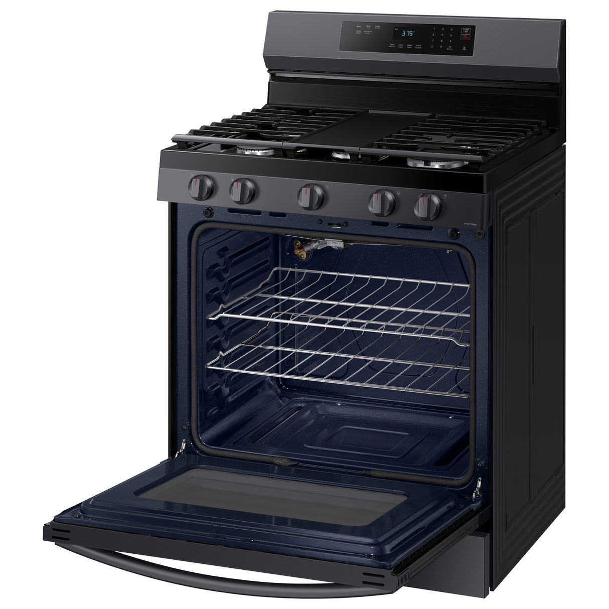 6.0 cu. ft. Smart Freestanding Gas Range with Flex Duo(TM) & Air Fry in Black Stainless Steel - (NX60A6751SG)