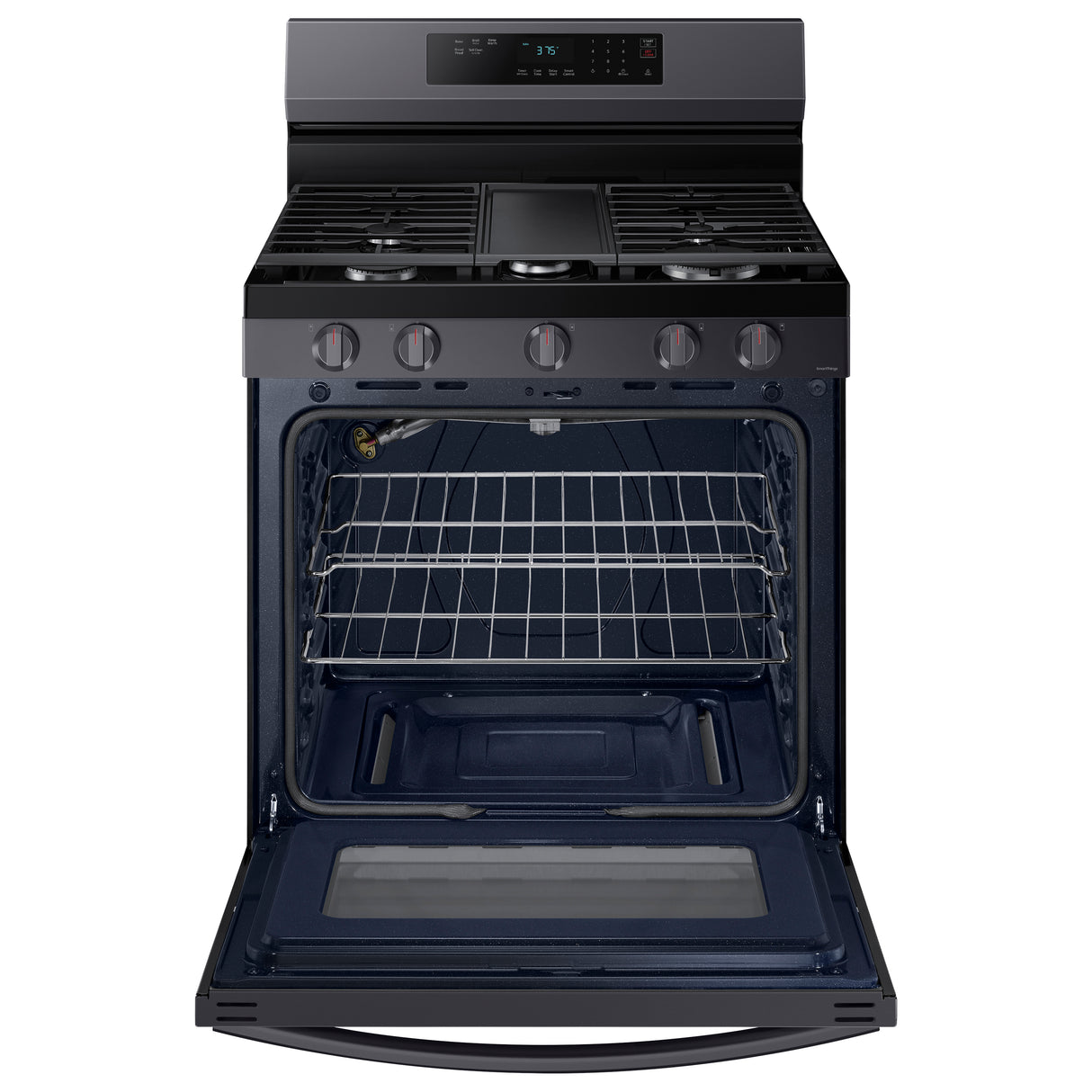 6.0 cu. ft. Smart Freestanding Gas Range with 18K BTU Dual Power Burner & Self Clean in Black Stainless Steel - (NX60A6311SG)