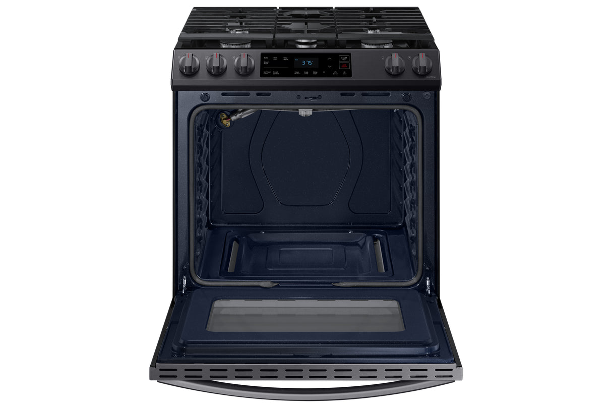 6.0 cu. ft. Smart Slide-in Gas Range in Black Stainless Steel - (NX60T8111SG)