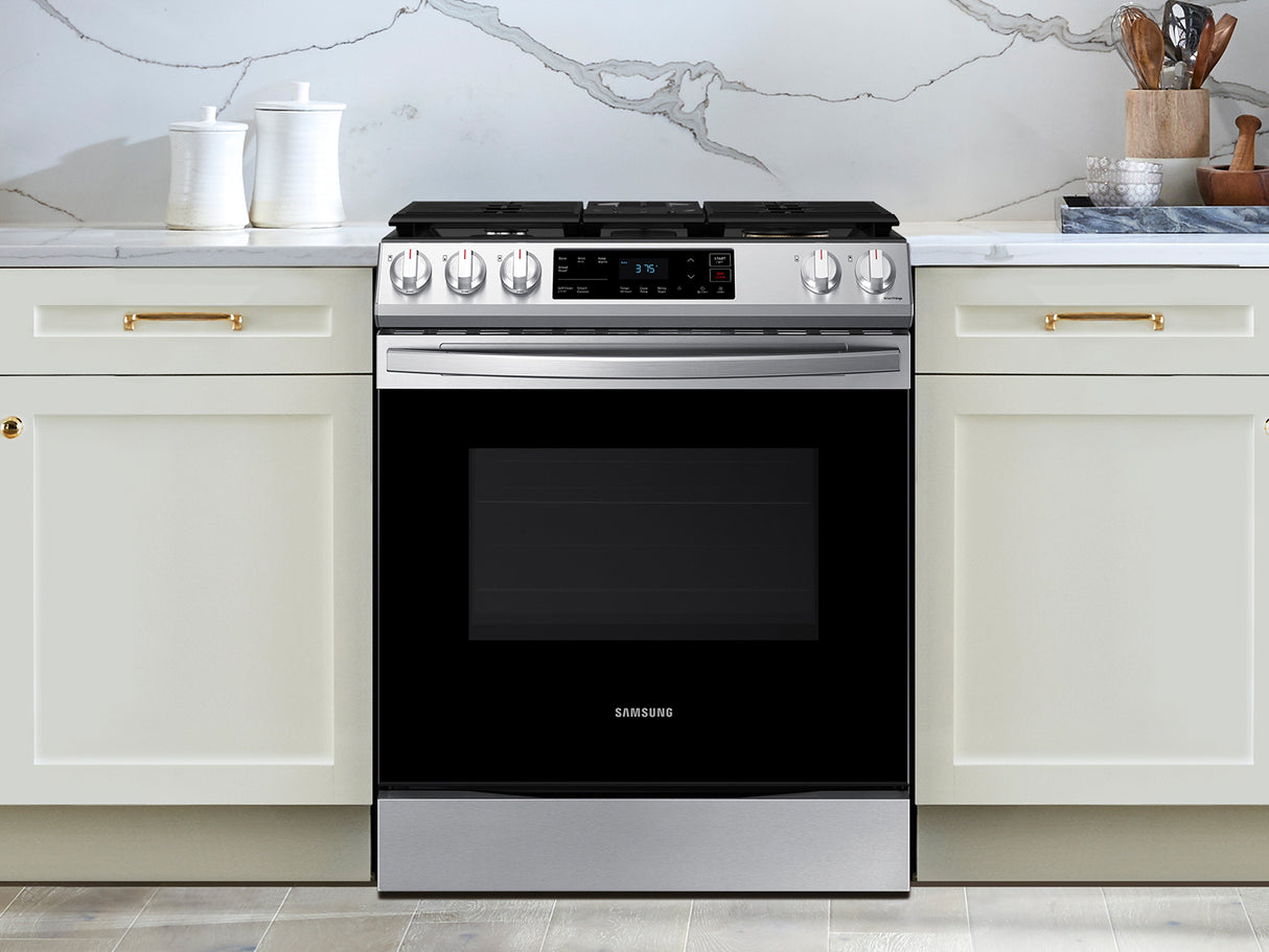 6.0 cu. ft. Smart Slide-in Gas Range with Convection in Stainless Steel - (NX60T8311SS)