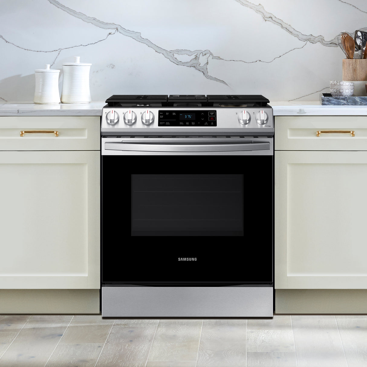 6.0 cu. ft. Smart Slide-in Gas Range in Stainless Steel - (NX60T8111SS)