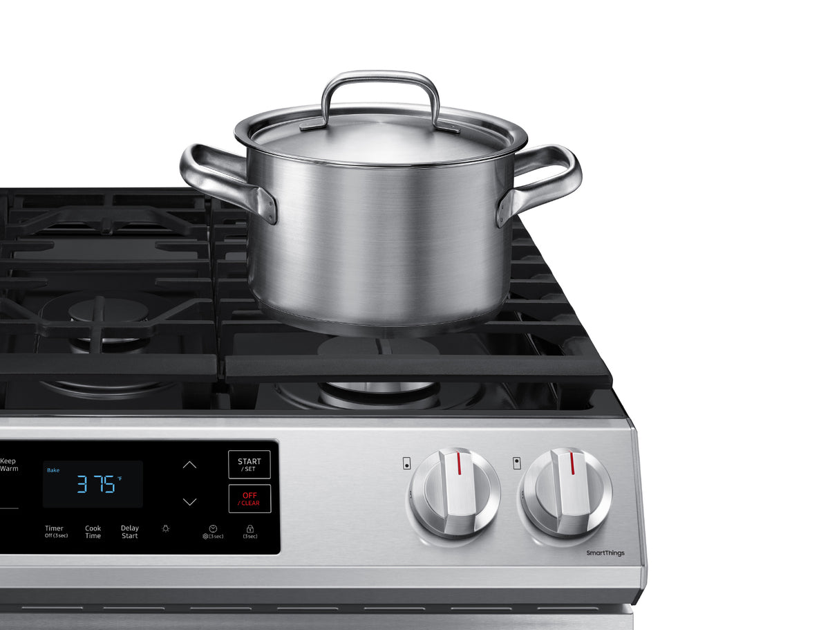 6.0 cu. ft. Smart Slide-in Gas Range in Stainless Steel - (NX60T8111SS)