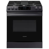 6.0 cu. ft. Smart Slide-in Gas Range with Convection in Black Stainless Steel - (NX60T8311SG)