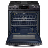 6.0 cu. ft. Smart Slide-in Gas Range with Convection in Black Stainless Steel - (NX60T8311SG)