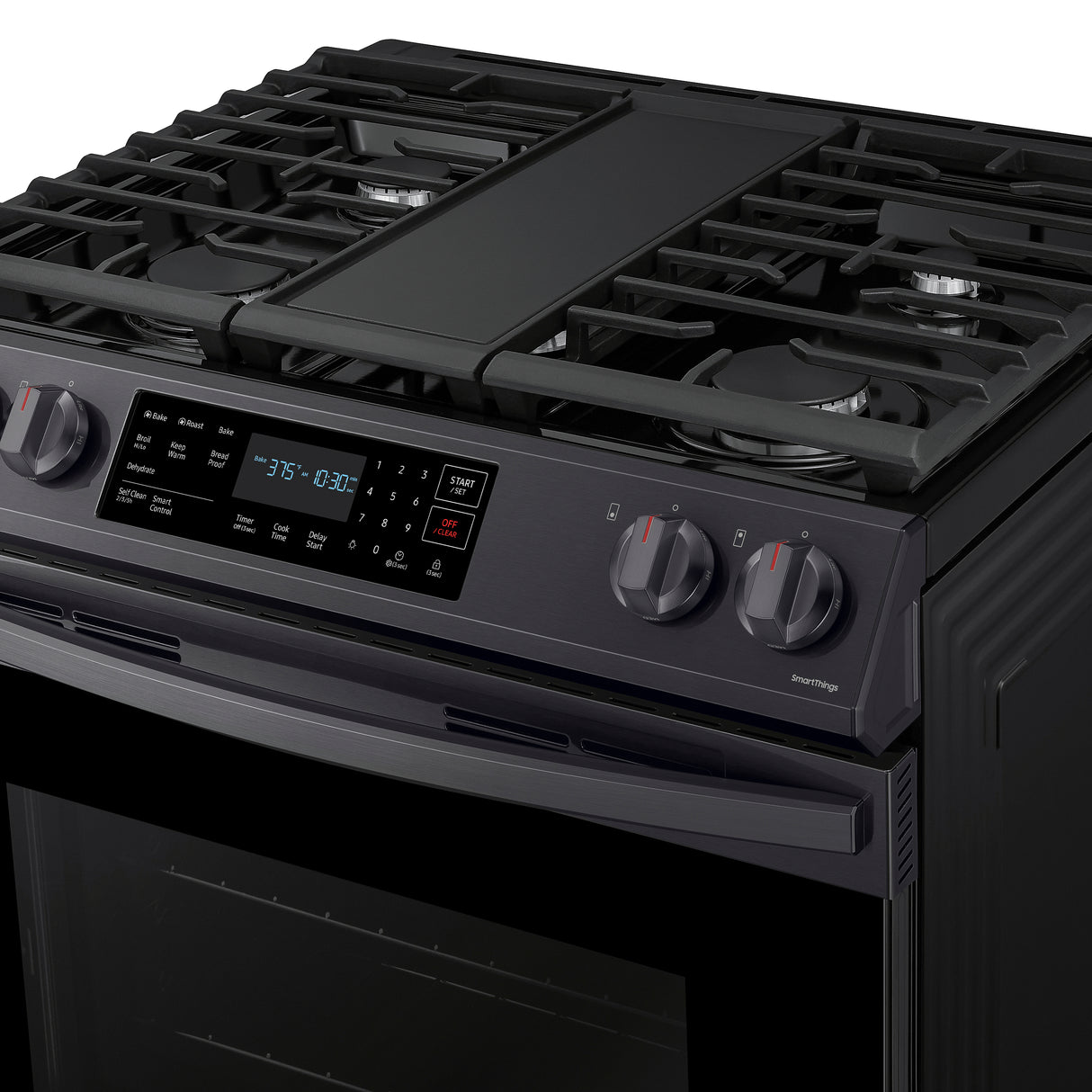 6.0 cu. ft. Smart Slide-in Gas Range with Convection in Black Stainless Steel - (NX60T8311SG)