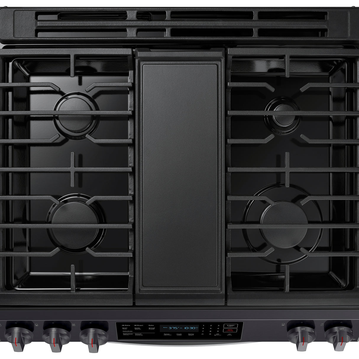 6.0 cu. ft. Smart Slide-in Gas Range with Convection in Black Stainless Steel - (NX60T8311SG)