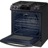 6.0 cu. ft. Smart Slide-in Gas Range with Convection in Black Stainless Steel - (NX60T8311SG)