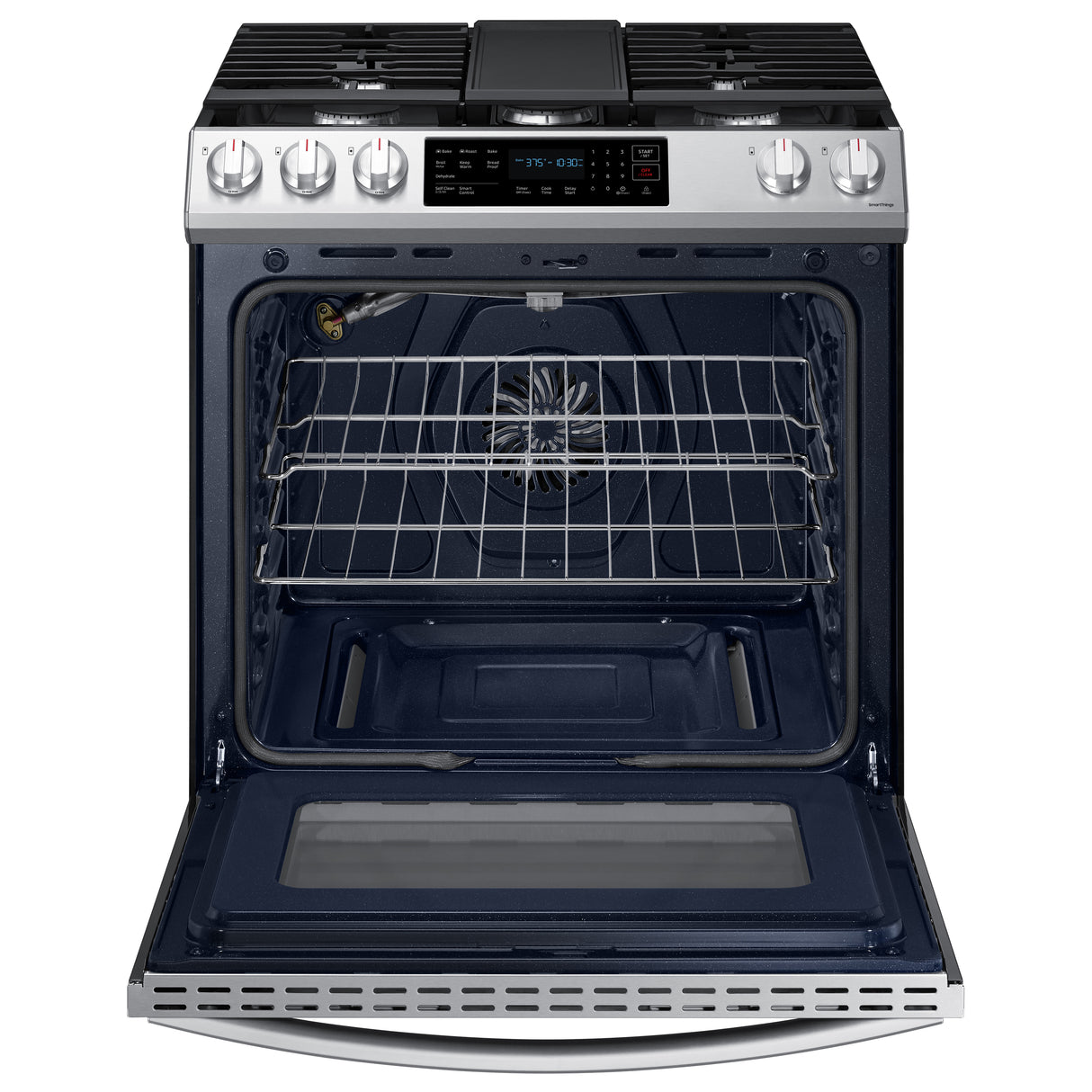 6.0 cu. ft. Smart Slide-in Gas Range with Convection in Stainless Steel - (NX60T8311SS)