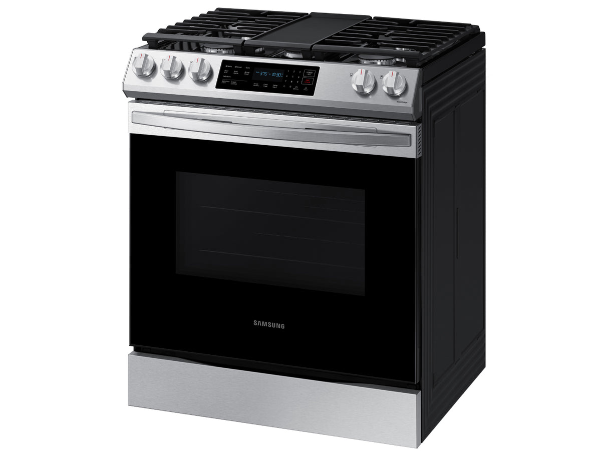 6.0 cu. ft. Smart Slide-in Gas Range with Convection in Stainless Steel - (NX60T8311SS)