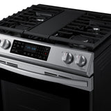 6.0 cu. ft. Smart Slide-in Gas Range with Convection in Stainless Steel - (NX60T8311SS)