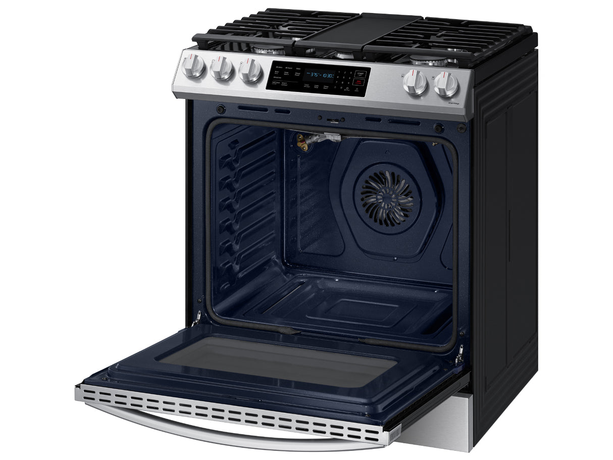 6.0 cu. ft. Smart Slide-in Gas Range with Convection in Stainless Steel - (NX60T8311SS)